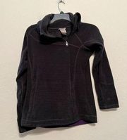 Avalanche  Womens Small Black Pullover Sweatshirt Slim Thumbhole