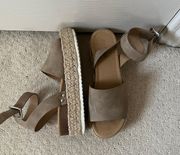 Tan Platform Sandals