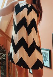 Black And White Patterned Dress