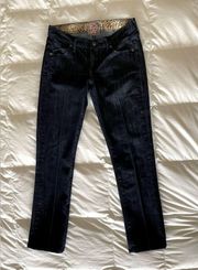 RICH & SKINNY Cotton Blend Straight Skinny Leg Jeans - Size 25