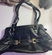 Y2K Black Buckle Purse