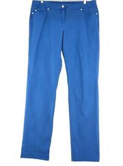 J McLaughlin Womens Size 12 Lexi Jeans Pants Straight Leg Bright Blue