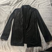 ZARA Black Silky Blazer Shawl