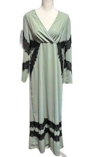 LaBellum by Hillary Scott Bohemian Lace Maxi Dress, New with Tags