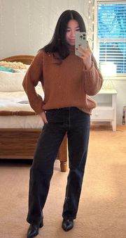 Quay Turtleneck Knit Sweater in Ginger