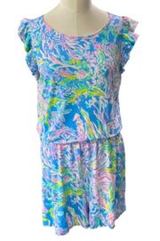 LILLY PULITZER Patsi Romper In Multi All Together Now Size medium