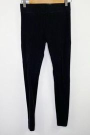 Lou & Grey Solid Black Cotton Blend Pull On Leggings Women's Size Small S