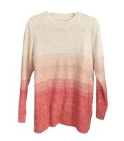 Fat Face Women's Pink Blush Ombre Stripe Sweater Size 10