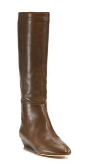 Matilde Boot in Vacchetta Leather in Chestnut Brown Color 9B