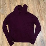 Lightweight comfy maroon hoodie