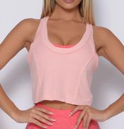 Pink Rib Crop Tank