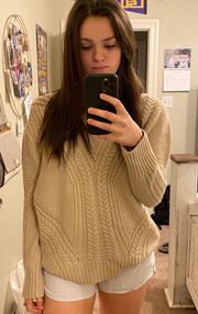 Tan Oversized Sweater