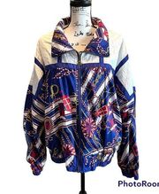 LAVON Windbreaker Jacket Vintage Nautical XLarge American theme Sailor Coastal