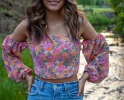 Floral Off The Shoulder Top