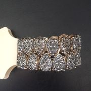 Badgley Mischka Gold Black Silver Pewter Bracelet
