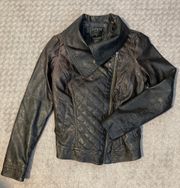 NWOT  faux leather jacket. Perfect. Sz Small