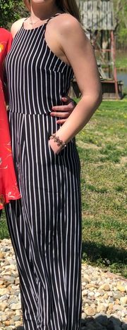 Striped Jumpsuit