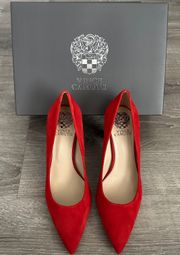 Vince Camuto NWB  Thanley Cherry Berry True Suede Pumps Size 8.5