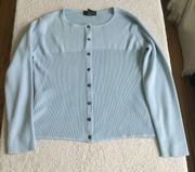 Vintage Cardigan Sweater Light Blue - Sz Medium