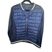 Barbour Fibredown Women’s Navy Light Puffer Academic Athletic jacket size 12
