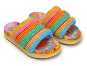 Colorful Toucan Crotchet Anatomic Sandals