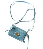 Nicole by  Sky Blue Flap Top Cross Body Bag