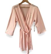 NWT Rae Dunn Pink Wifey Bathrobe Established 2022 Lightweight Anniversary Robe M