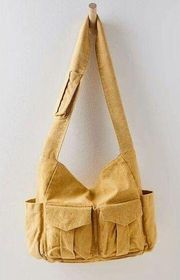 Free People Sand Storm Canvas Hive Carryall Tote Bag NWOT