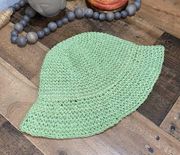 ASOS paper hat green NEW one size