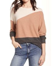 Socialite color-block sweater pullover small