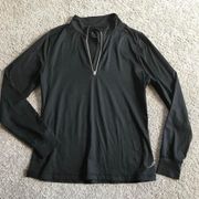 Exertek women’s large long sleeve athletic black pullover top
