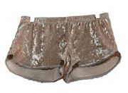 Danskin Velvet Intimated Lounge Sleep Shorts Lace Hem Elastic Waist Baby Pink XS