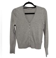 Everlane Cotton and Wool Blend Fitted Cardigan in Tan - Size S