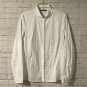 Lafayette 148 New York white button down shirt- EUC size 14