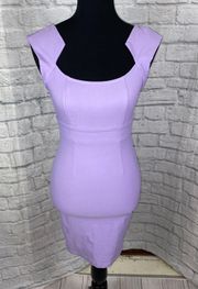 scoopneck bodycon sleeveless dress purple small women