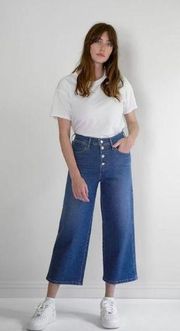 Levi’s  Mile High Cropped Wide Leg Dark Wash Women’s Denim Jeans Size 30