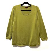 Jessica London Olive Green Knit Sweater Size 12