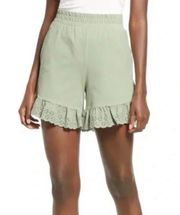 Juna High Waist Embroidered Shorts