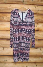 TORY BURCH   fantasy printed mini dress XL