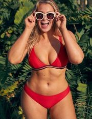 Classic Bikini Bottom in Red Medium NWT