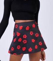 Princess Polly Black And Red Oltan Mini Skirt