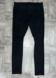 WHBM Black Pintuck Seam Leggings Size XS