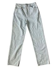 BOOHOO Light Wash Wide Leg Jeans Size 10 US NEW