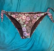 Floral Tie Side Bikini Bottom