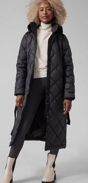 NWT Athleta Boulevard Down Duster Puffer Coat in Black