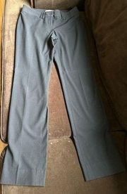 Dark Brown Straight Leg Dress Pants Low Rise Back Pockets Sz 4