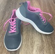 Womens  Grey and Pink Sneakers - 6