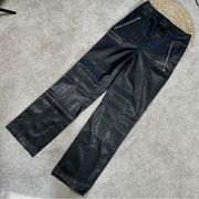 Akira Thank You, Next Faux Leather Pants High Rise Black Size S