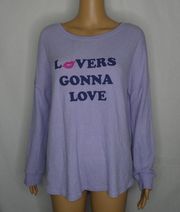 Free Press Lovers Gonna Love Loungewear Sweater Md