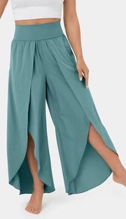 Halara Breezeful High Waisted Pocket Palazzo Split Wide Leg Pants NWT